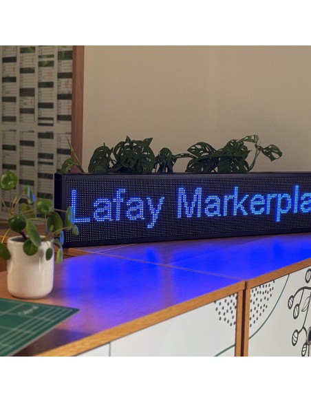 Afficheur dynamique personnalisable pour espaces professionnels