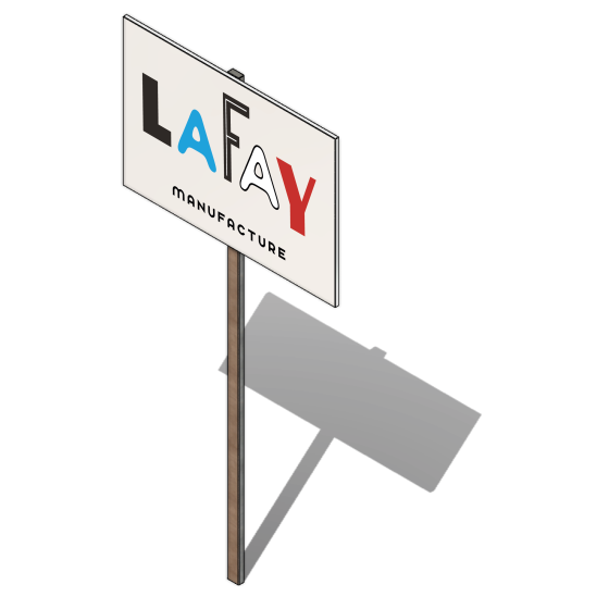 kit pré enseigne aluminium