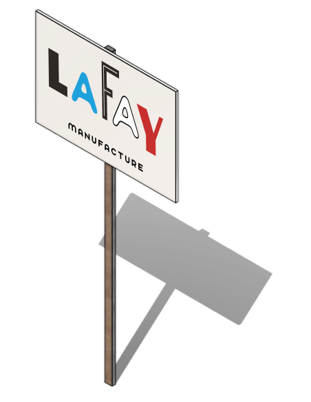 kit pré enseigne aluminium