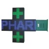 La croix de pharmacie bicolore est une enseigne lumineuse à LED