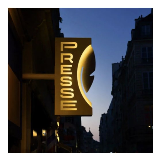 Enseigne PRESSE Plume 2025 | Signalétique Officielle