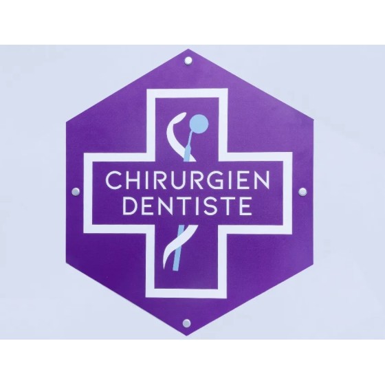 Plaque Dentiste Simple Face | Conforme ONCD & Durable