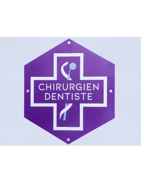 Plaque Dentiste Simple Face | Conforme ONCD & Durable