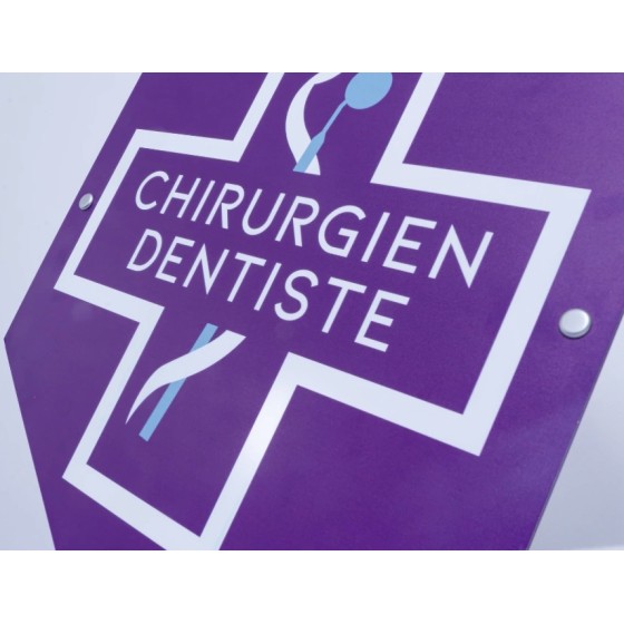 Plaque Dentiste Simple Face | Conforme ONCD & Durable