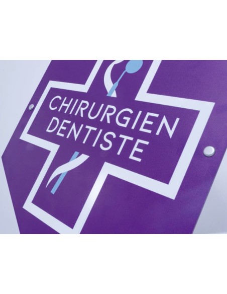 Plaque Dentiste Simple Face | Conforme ONCD & Durable