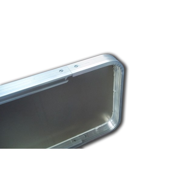 panneau aluminium cintré en forme de flèche