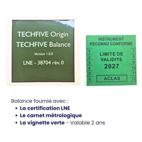 Balance Professionnelle PS6 Techfive | IP68 Double Plage 6/15 kg