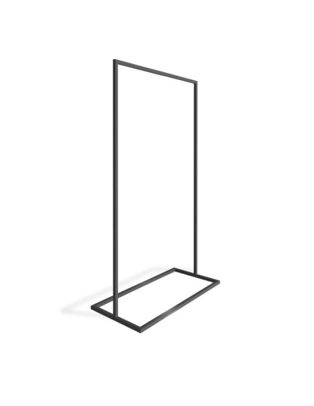 portant noir métallique stable 90x175