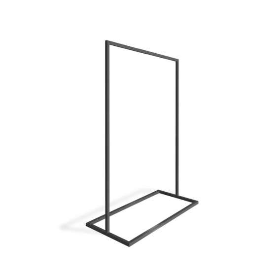 portant noir métallique stable 90x155