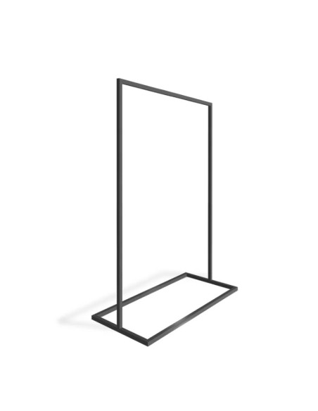 portant noir métallique stable 90x155