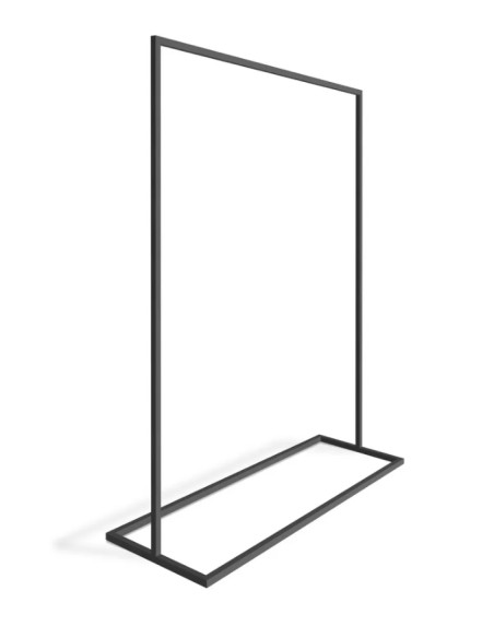 portant noir métallique stable 120x175