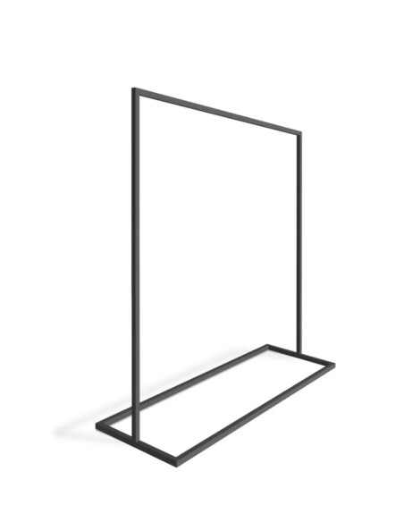 portant noir métallique stable 120x155