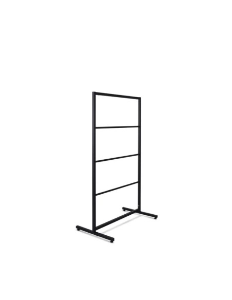 Portant 4 barres noir 80x140 cm