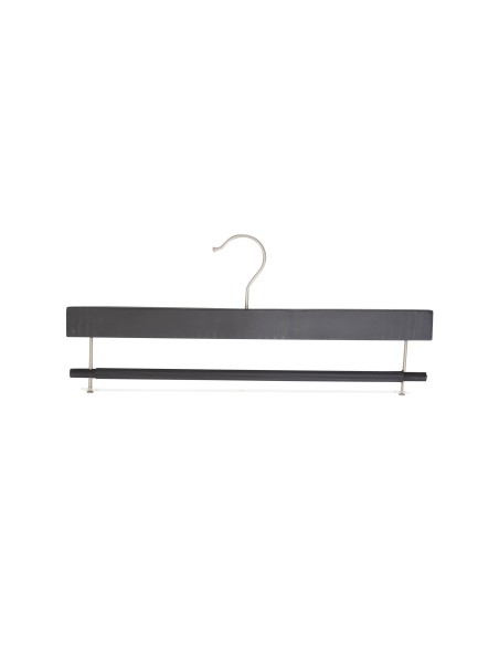 Cintre à barre antiglisse, bois de lotus noir, 35 cm