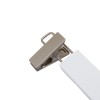 cintre bois de lotus blanc 28 cm avec 2 crochets finition mat