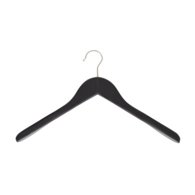 Cintre noir pour vestes, bois de lotus, 41 cm