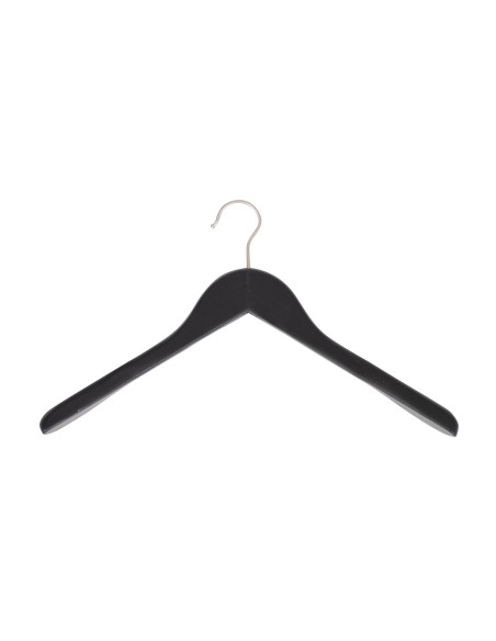 Cintre noir pour vestes, bois de lotus, 41 cm