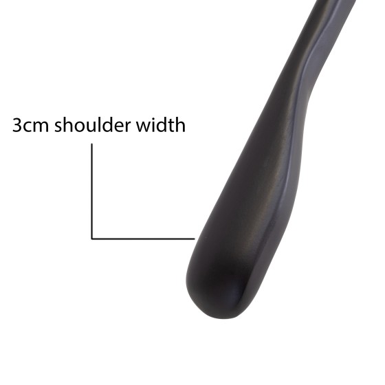 Cintre noir pour vestes, bois de lotus, 41 cm