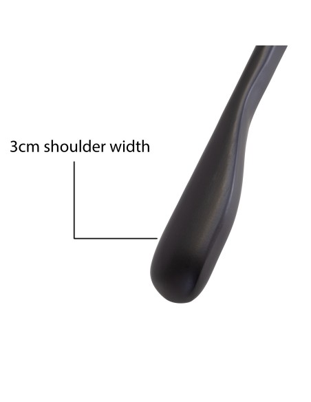 Cintre noir pour vestes, bois de lotus, 41 cm