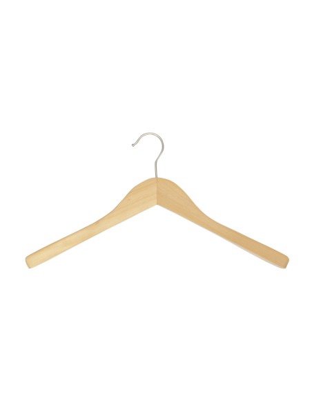 Cintre en bois pour vestes, bois de lotus, 41 cm, crochet mat