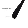 Cintre en soft touch noir pour vestes bois de lotus, 41 cm, crochet no