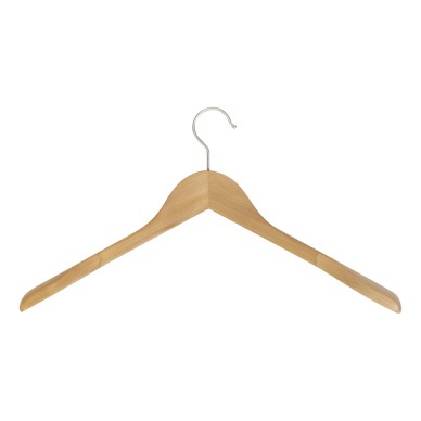 Cintre en bois pour vestes, largeur épaules 3cm, bois de lotus, 44 cm,