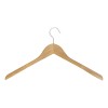 Cintre en bois pour vestes, bois de lotus, 44 cm, crochet brillant