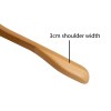 Cintre en bois pour vestes, bois de lotus, 44 cm, crochet brillant