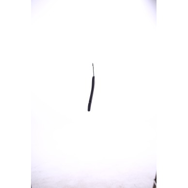 Cintre soft touch noir avec encoches, 44 cm, bois de lotus, crochet no 2