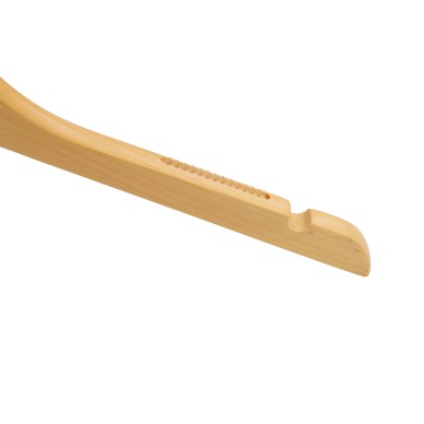 Cintre en bois avec encoches et antiglisse, 44 cm, bois de lotus, croc 2