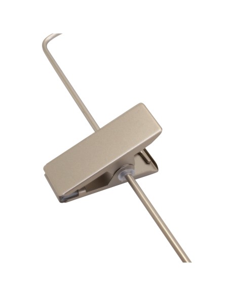 Cintre blanc à pinces, avec encoches, 44 cm, bois de lotus, crochet ma