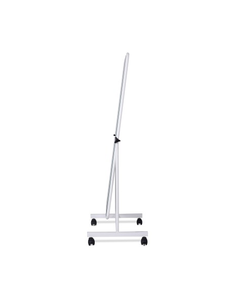 Miroir de présentation sur roulettes, blanc, 50x160 cm