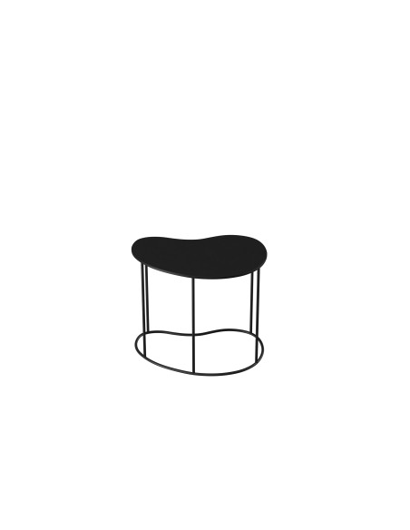 Table d'appoint 50x34xh42 cm en métal noir