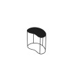 Table d'appoint 50x34xh42 cm en métal noir