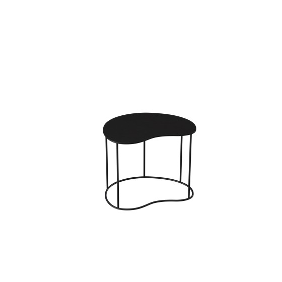 Table d'appoint 50x34xh42 cm en métal noir