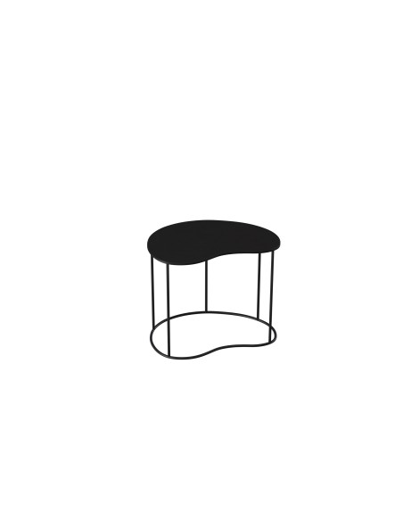 Table d'appoint 50x34xh42 cm en métal noir