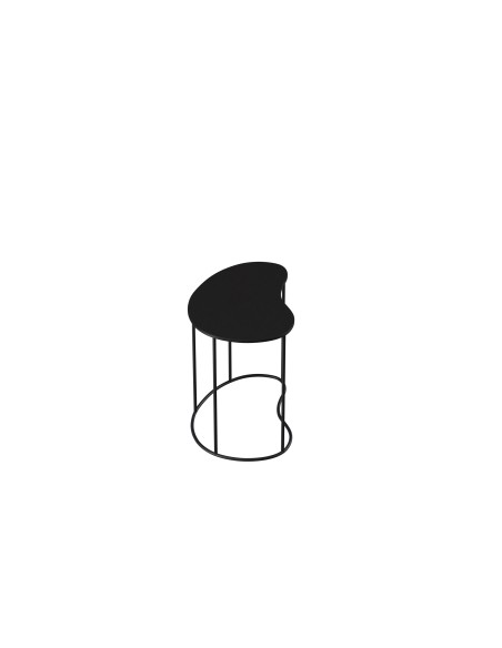 Table d'appoint 50x34xh42 cm en métal noir