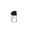 Table d'appoint 50x34xh42 cm en métal noir