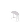 Table d'appoint 50x34xh42 cm en métal blanc