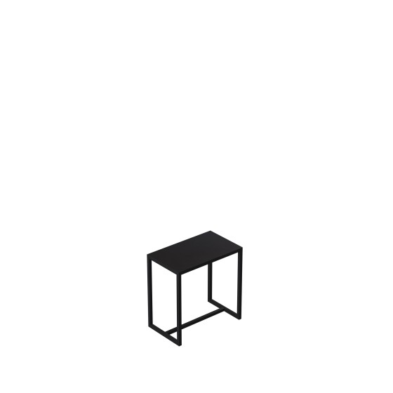 Table d'appoint 50x30xh50 cm, en métal noir