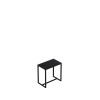 Table d'appoint 50x30xh50 cm, en métal noir