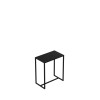 Table d'appoint 60x35xh70 cm, en métal noir