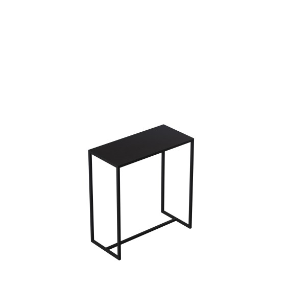 Table d'appoint 80x38xh85 cm, en métal noir