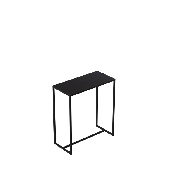 Table d'appoint 80x38xh90 cm, en métal noir