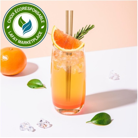 La paille bagasse en canne à sucre qui ne ramollit pas