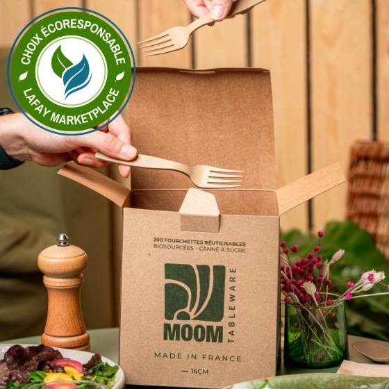 Fourchette réutilisable 16cms Made in France 1200 pcs