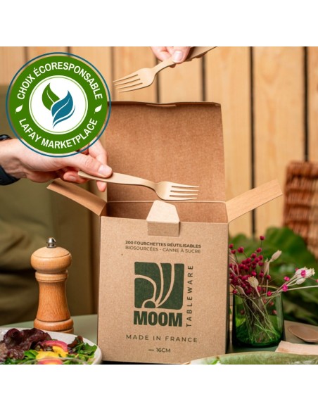 Fourchette réutilisable 16cms Made in France 1200 pcs