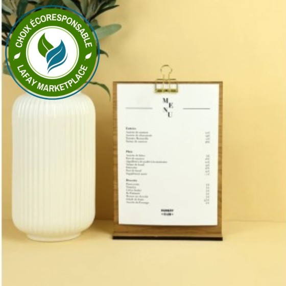 Porte menu de table Bois A5