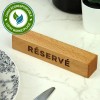 Support "table réservée" bois