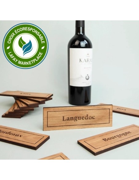 pack de 14 plaquettes en bois dédiée à nos régions viticoles